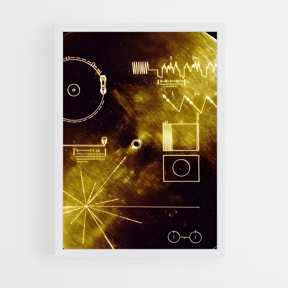Poster L'Odyssée de Voyager – affiche Missions spatiales (vue 3)